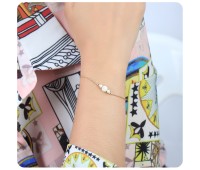 Gold Plated Multiple Opal Silver Bracelet BRS-231-GP